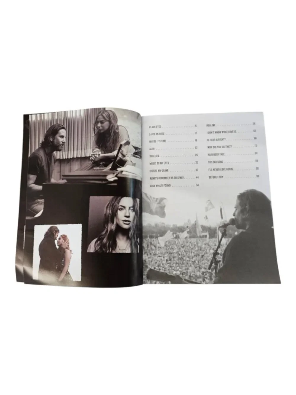 A Star Is Born Soundtrack Songbook Piano Vocal Guitar Lady Gaga Bradley Cooper
